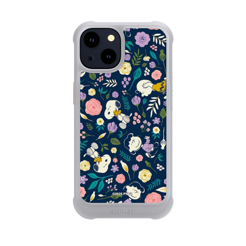 iPhone 14 NIVOmax Peanuts Dark Flower Pattern