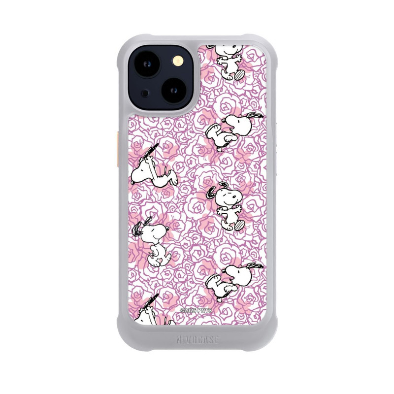 iPhone 14 NIVOmax Peanuts Pink Roses Pattern