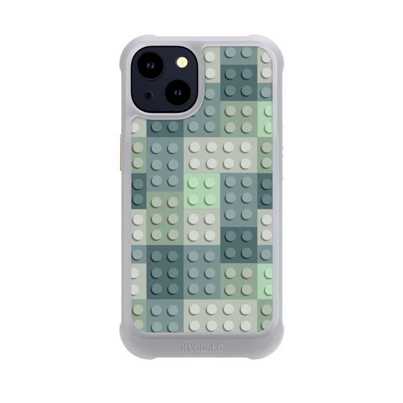 iPhone 14 NIVOmax Green Blocks Pattern