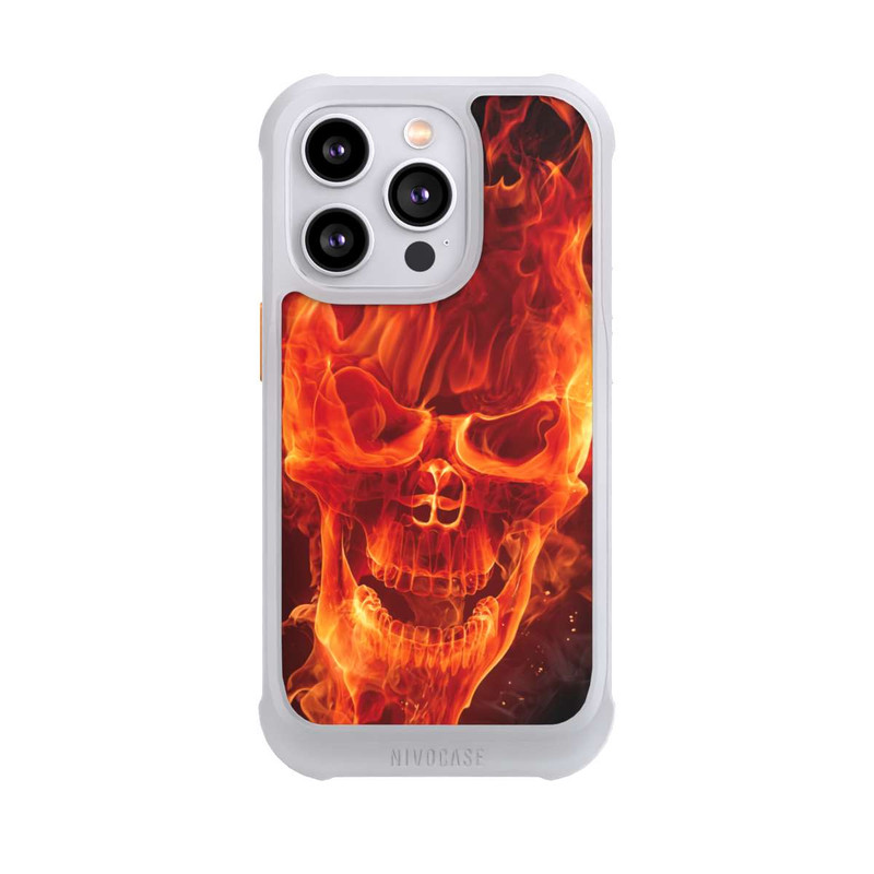 iPhone 14 Pro NIVOmax Crâne en Feu