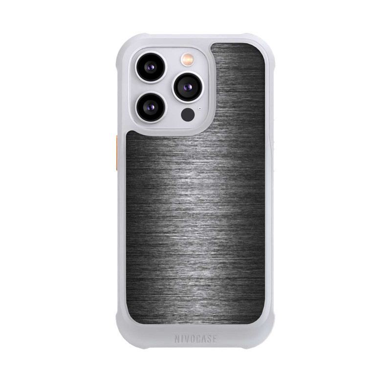 iPhone 14 Pro NIVOmax Metal Look - Anthrazit