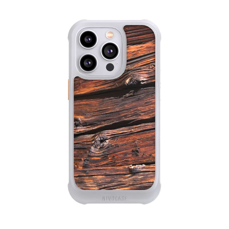 iPhone 14 Pro NIVOmax Effritement Planche en Bois