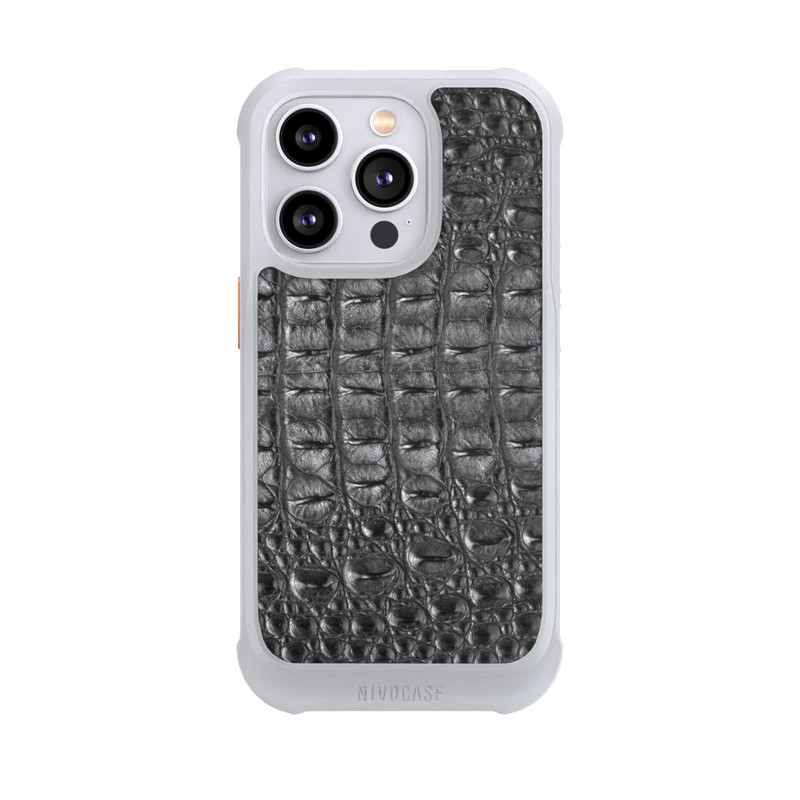 iPhone 14 Pro NIVOmax Croco Noir