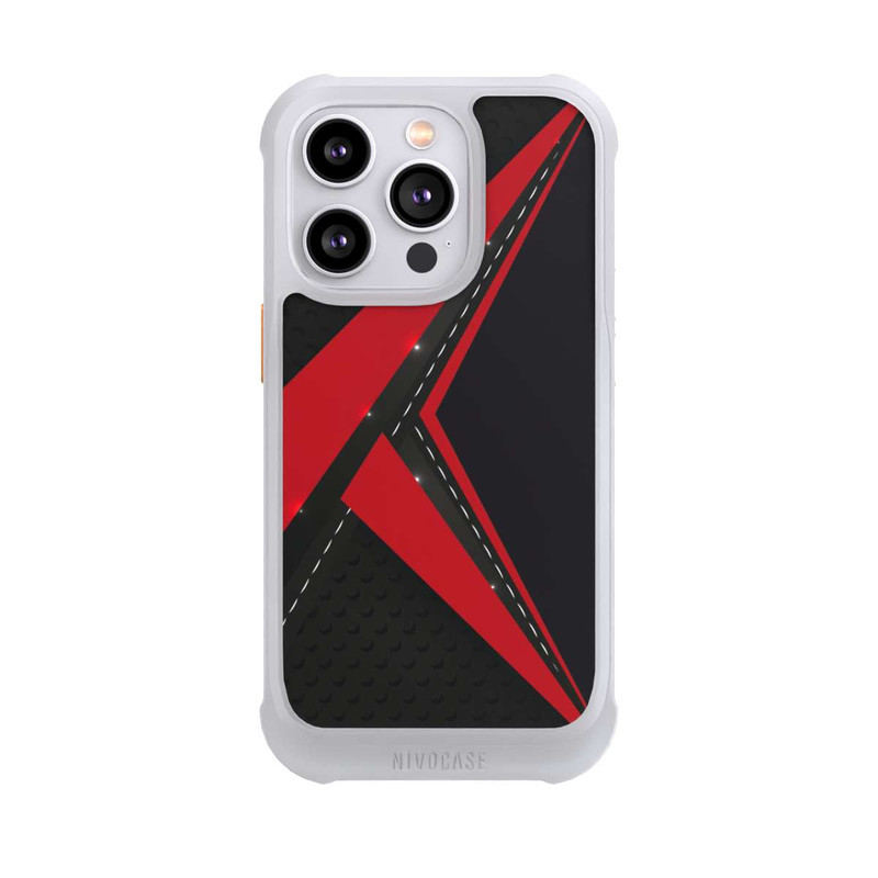 iPhone 14 Pro NIVOmax Carbon for Men - Red