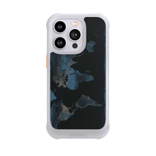 Apple iPhone 14 Pro NIVOmax Carte du Monde Nuit