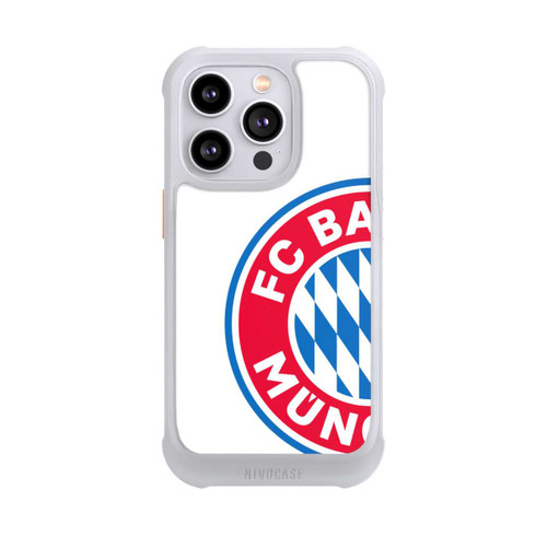 Apple iPhone 14 Pro NIVOmax Großes FCB Logo Weiß