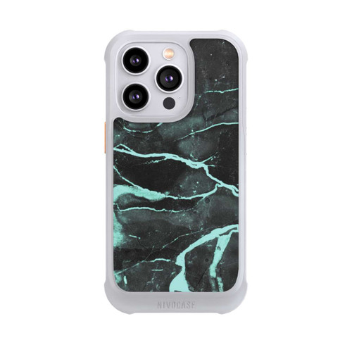 Apple iPhone 14 Pro NIVOmax Gray and Blue Marble