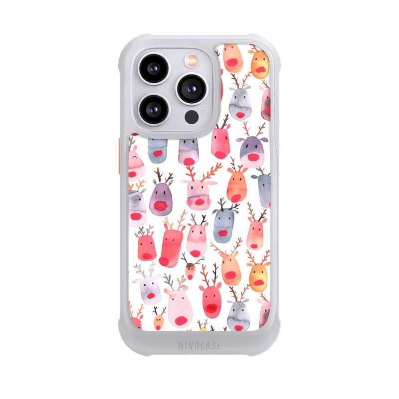 iPhone 14 Pro NIVOmax Aquarelle de renne mignon