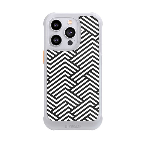 Apple iPhone 14 Pro NIVOmax Schwarz und Weiß ZigZag
