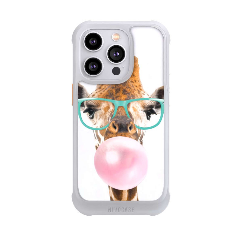 iPhone 14 Pro NIVOmax Giraffe mit Kaugummi