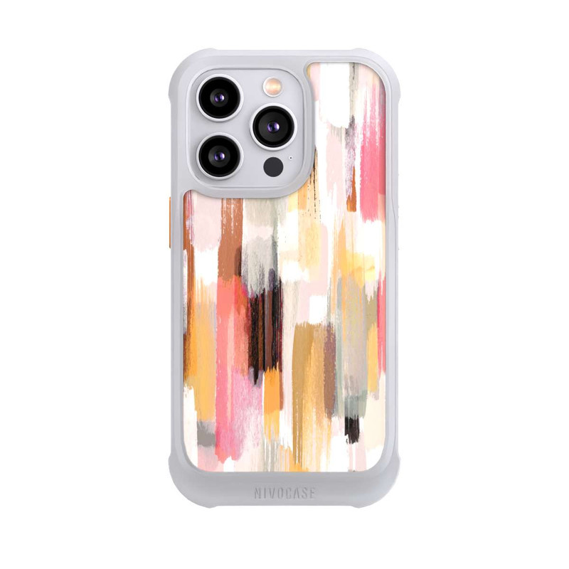 iPhone 14 Pro NIVOmax Abstrakte Pinselstriche Herbsttöne