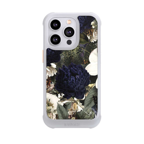 Apple iPhone 14 Pro NIVOmax Dunkle Mitternachts Barock Vintage Blumen