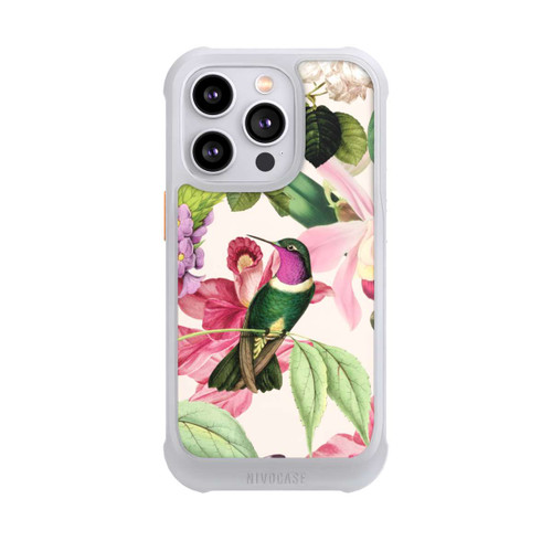 Apple iPhone 14 Pro NIVOmax Kolibris und Rosen Muster