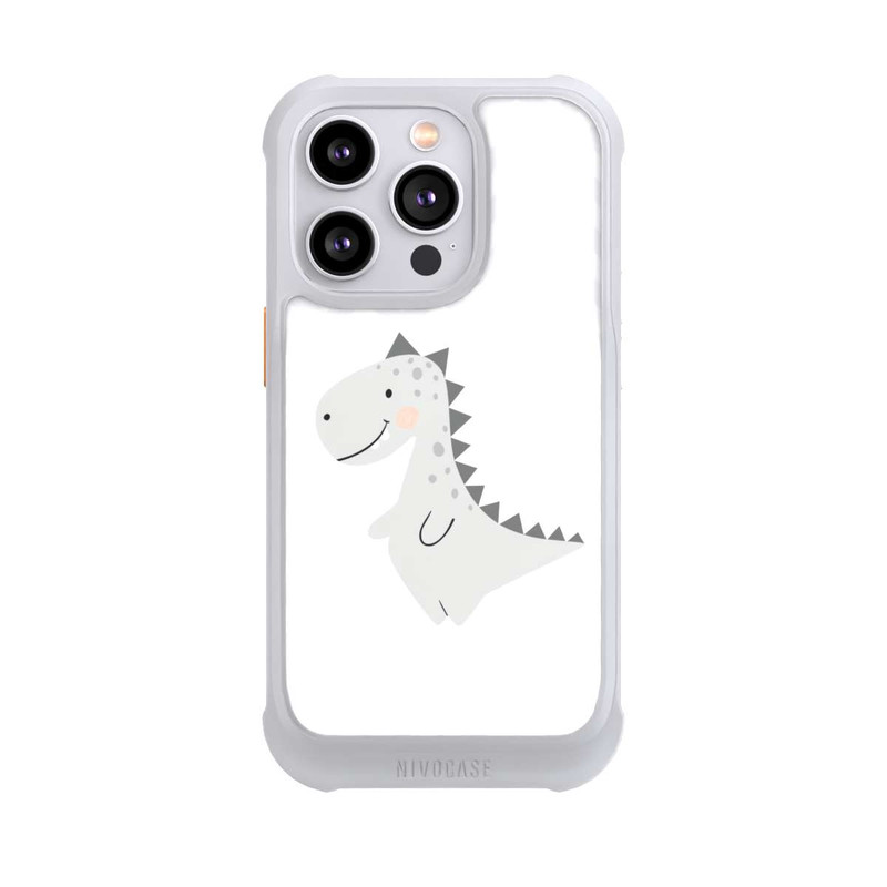 iPhone 14 Pro NIVOmax Grauer Dino