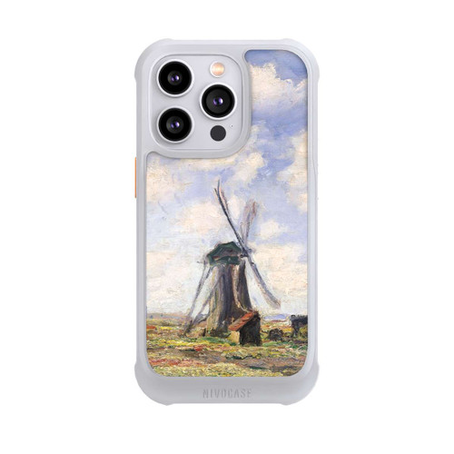 Apple iPhone 14 Pro NIVOmax Tulpenfelder mit der Rijnsburger Windmühle von Claude Monet