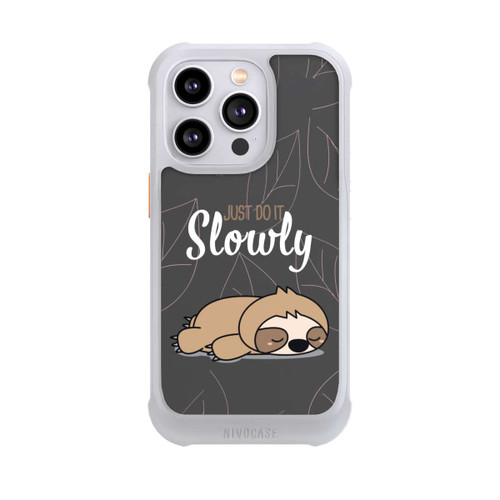 Apple iPhone 14 Pro NIVOmax Just Do It Slowly Sloth Grey