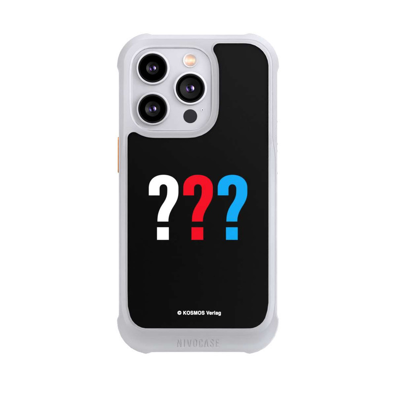 iPhone 14 Pro NIVOmax Drei Fragezeichen Logo