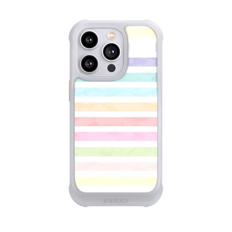 iPhone 14 Pro NIVOmax Regenbogenfarbene Streifen
