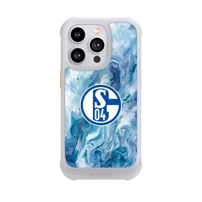 iPhone 14 Pro NIVOmax Schalke 04 Flüssig Blau
