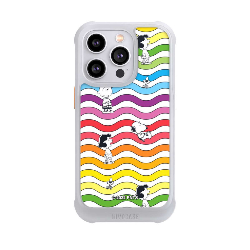 iPhone 14 Pro NIVOmax Snoopy Pattern Rainbow