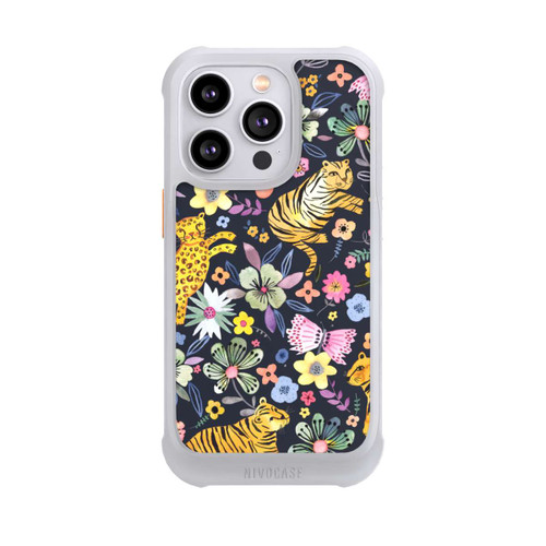Apple iPhone 14 Pro NIVOmax Spring Tigers Flowers Black