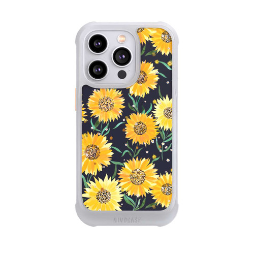 Apple iPhone 14 Pro NIVOmax Sonnenblumen schwarz