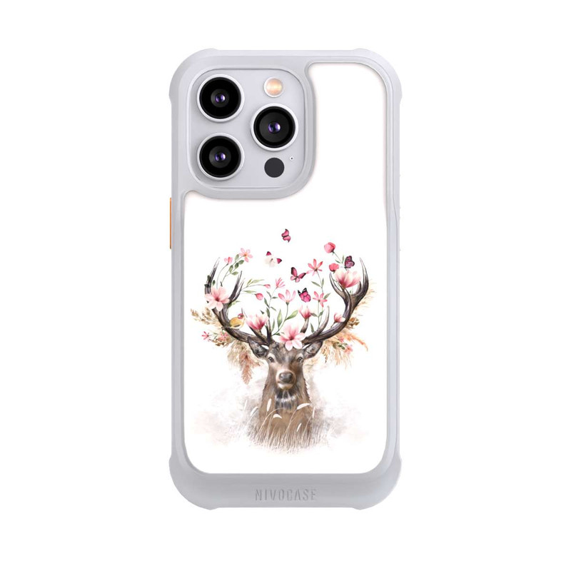iPhone 14 Pro NIVOmax Deer Flowers Antlers