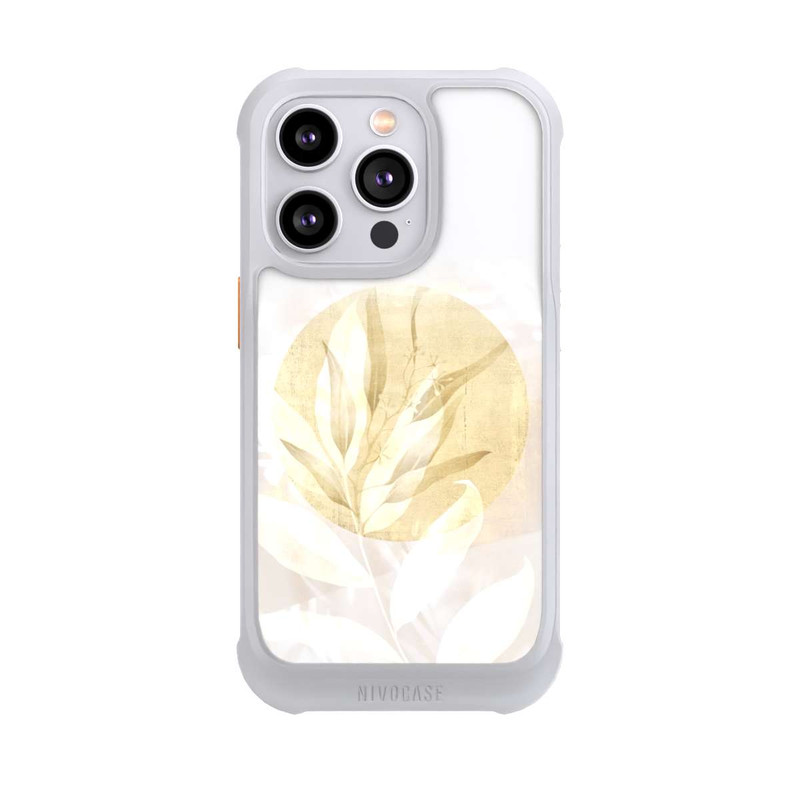 iPhone 14 Pro NIVOmax Boho Gold Flower Art
