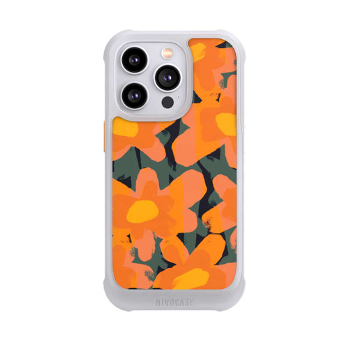 Apple iPhone 14 Pro NIVOmax Blumenwiese Orange