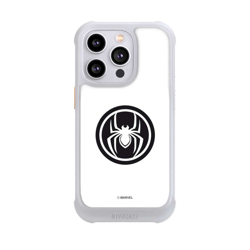 iPhone 14 Pro NIVOmax Spider-Man Logo White
