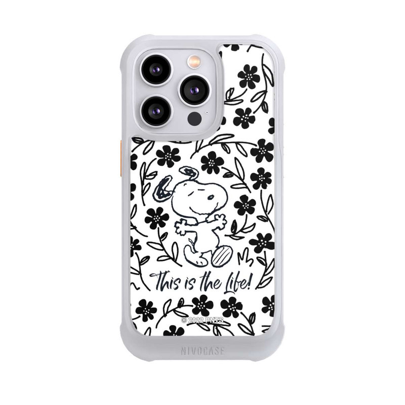 iPhone 14 Pro NIVOmax Snoopy schwarz und weiß This Is The Life