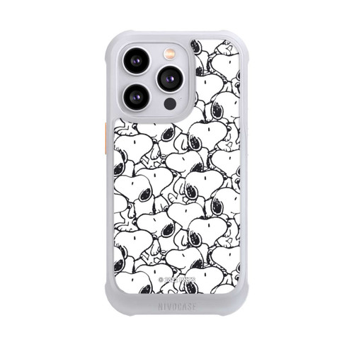 Apple iPhone 14 Pro NIVOmax Snoopy Muster Schwarz und Weiß