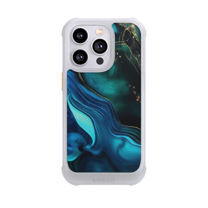 iPhone 14 Pro NIVOmax Blue Gold Ink with AI