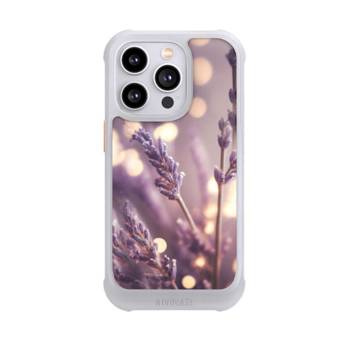 Apple iPhone 14 Pro NIVOmax Lavender Close Up with AI