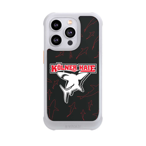 Apple iPhone 14 Pro NIVOmax Haie Muster Rot