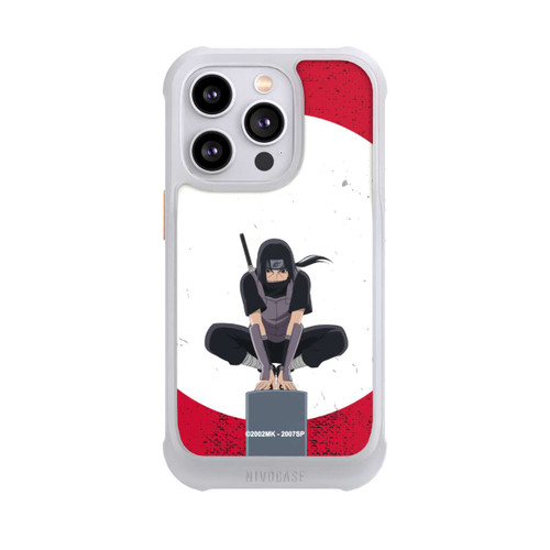Apple iPhone 14 Pro NIVOmax Itachi Uchiha Symbol Roter Hintergrund