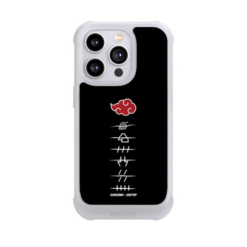 Apple iPhone 14 Pro NIVOmax Symboles des membres de l'Akatsuki noirs