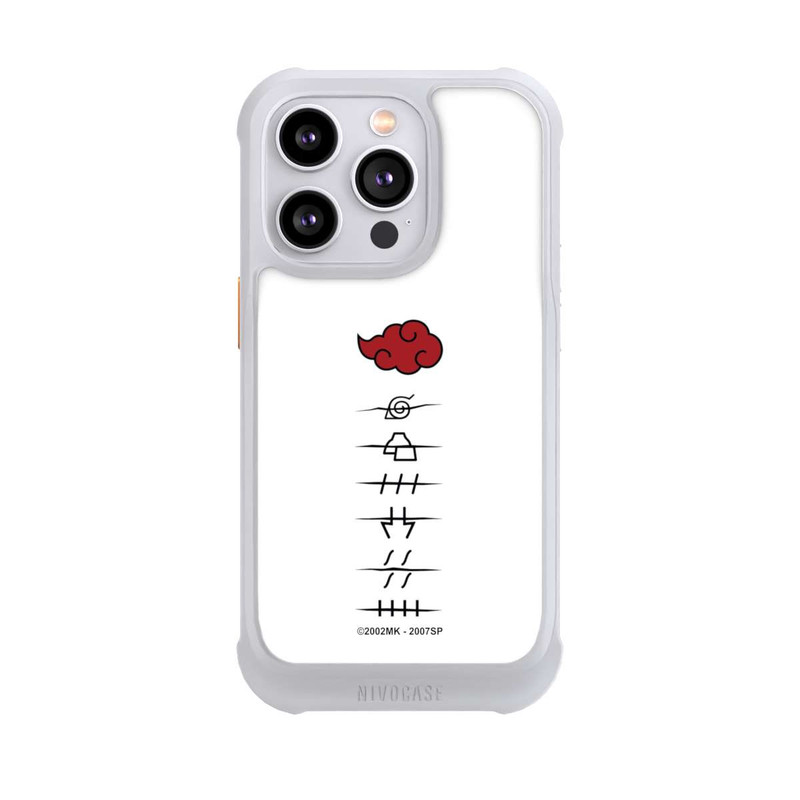 iPhone 14 Pro NIVOmax Akatsuki Mitgliedersymbole Weiß