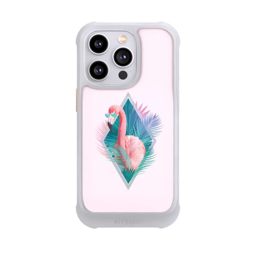 Apple iPhone 14 Pro NIVOmax Tropische Pflanzen Flamingo