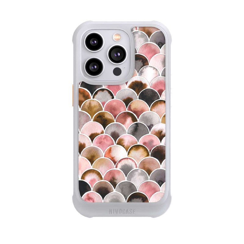 iPhone 14 Pro NIVOmax Japandi Scales Pink Brown