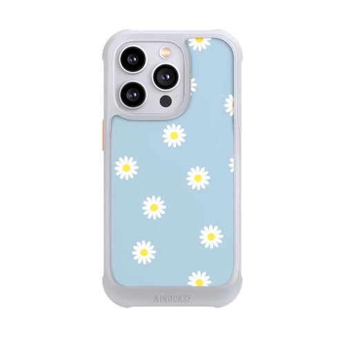 Apple iPhone 14 Pro NIVOmax Gänseblümchen Muster Blau