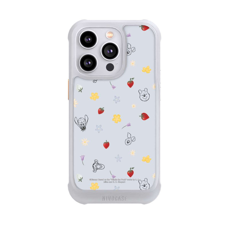 iPhone 14 Pro NIVOmax Winnie the Pooh and Friends Strawberry Pattern Blue
