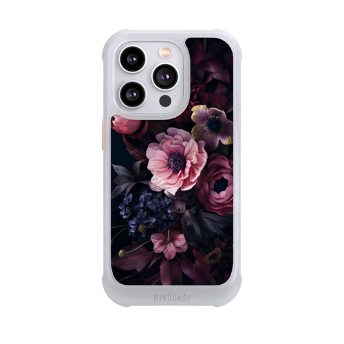 Apple iPhone 14 Pro NIVOmax Rosa Blumenbild mit Pfingstrosen auf dunklem Hintergrund Mit KI