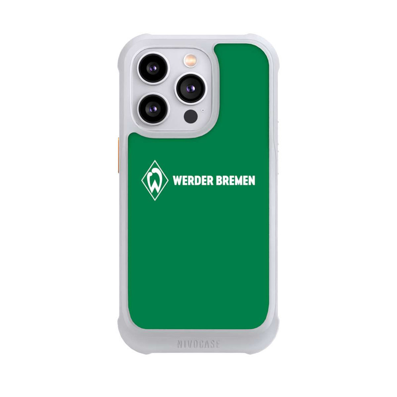 iPhone 14 Pro NIVOmax Werder Bremen Schriftzug Raute Grün