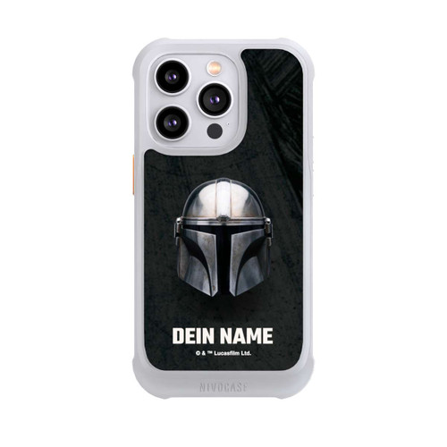 Apple iPhone 14 Pro NIVOmax Star Wars Mandalorian Black Helmet Personalisierbar