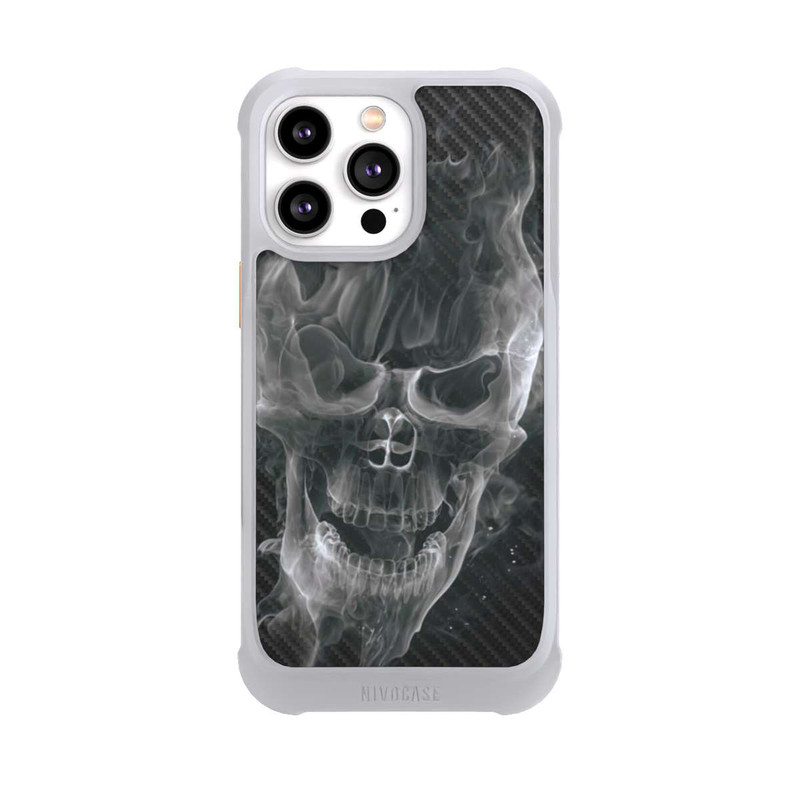 iPhone 14 Pro Max NIVOmax Smoke Skull Carbon