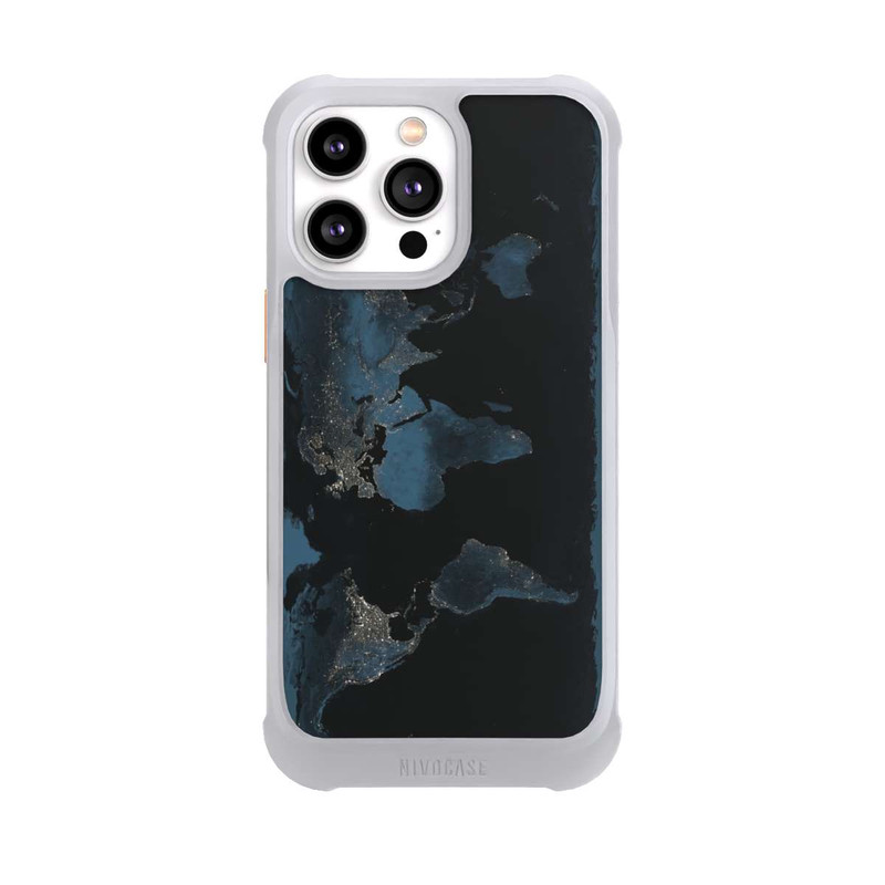iPhone 14 Pro Max NIVOmax Carte du Monde Nuit