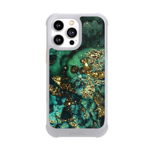 Apple iPhone 14 Pro Max NIVOmax Cyan Glitzer Marmorlook