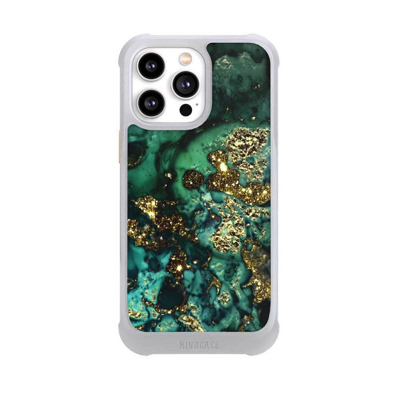 iPhone 14 Pro Max NIVOmax Marbre Cyan Scintillant