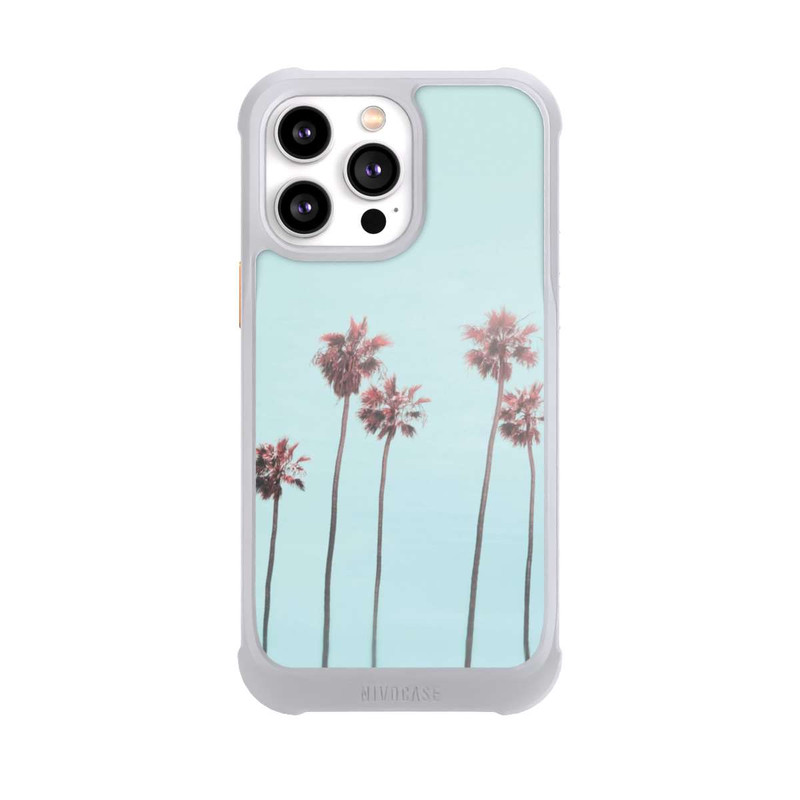 iPhone 14 Pro Max NIVOmax Hellrosa Strandpalme Paradies